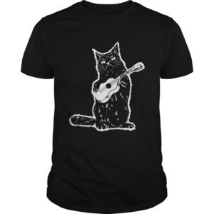 Black Cat Guitar Shirt